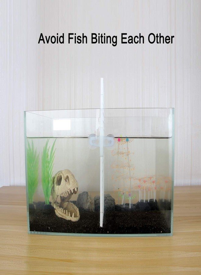 VAYINATO® White (2 Pcs Egg Crate & 2 Pcs Divider Clip) Fish Tank Plastic Divider Panel Separator Grid Isolation Board, Fish Tank Divider Filter Egg Crate Bottom Tray (Size : 30*15cm) By Petzlifeworld - Image 3